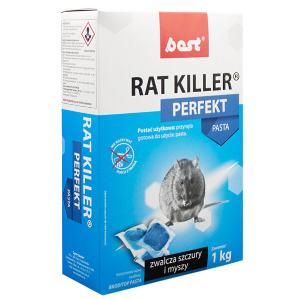 신품 살충제 BestMassage Rat Killer Perfekt Pasta (BRODITOP PASTA) 1KG